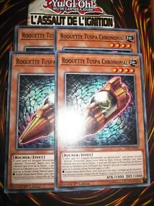 YU-GI-OH! PLAYSET (LOT DE 4) ROQUETTE TUSPA CHRONORMAL IGAS-FR016 NEUF ED 1 MINT - Bild 1 von 1