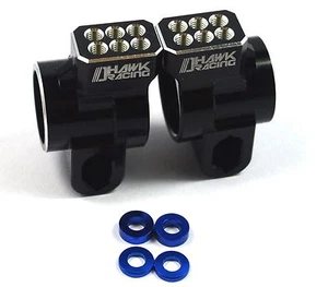 Buje trasero de aluminio negro para Team Associated RC10 B64 B64D 92055 Dhawk Racing - Imagen 1 de 4