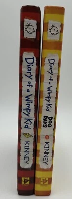 Diary of a Wimpy Kid and Dog Days Hardcover Lot x 2 J. Kinney Like New Condition - Image 1 of 4