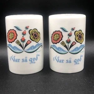 Vintage Swedish BERGGREN Var sa god Salt & Pepper Shakers Home Decor - Picture 1 of 16