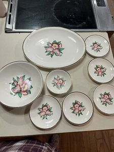 Paden City Pottery Modern Orchid 22k Gold Set - Picture 1 of 7