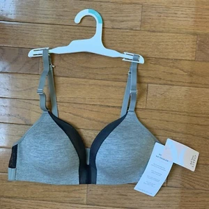 Bra All.You.Lively Womens Deep V Wireless Bra converts to Racerback 36B Gray - Picture 1 of 6