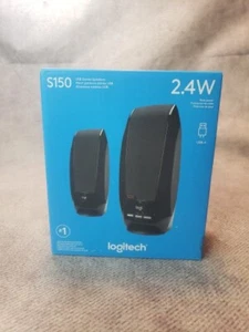 NEW Logitech S150 2.0 USB Speaker System 2.4W Black - Picture 1 of 6