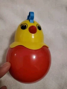 Vintage Illco Musical Chime Wobble Ball Roly Poly baby  cockerel USSR - Picture 1 of 7