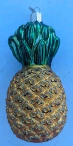 Old World Christmas Ornament Glass Pineapple 4+ Inch Height jun24 - Picture 1 of 9