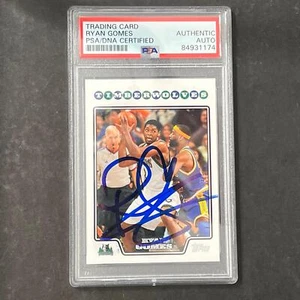 2008 Topps Basketball #108 Ryan Gomes Signed Card AUTO PSA Slabbed RC Timberwolv - Picture 1 of 2