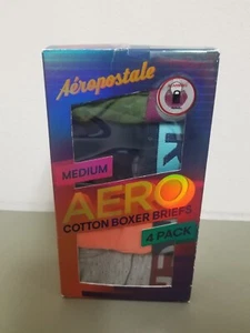 New Aeropostale 4 Pack Mens Cotton Boxer Briefs. - Picture 1 of 4