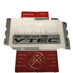 OEM 94-01 Acura Integra DOHC VTEC Emblem Rear Badge JDM USDM Rare GS-R GSR DC2 - Picture 1 of 4