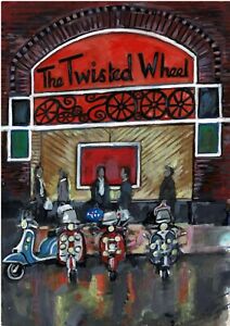 Northern Soul; "Lambrettas Outside the Twisted Wheel" a limited edition print