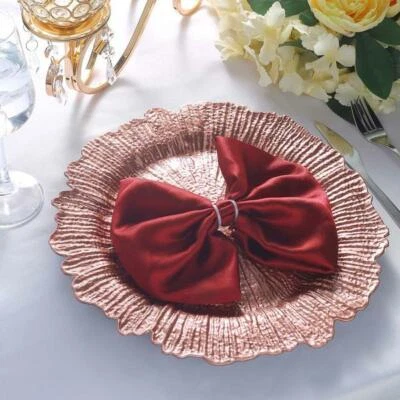 Platos Cargador Acrílico Texturizado Redondo 13 Pulgadas Fiesta Boda Eventos Decoraciones Foto 1 de 2