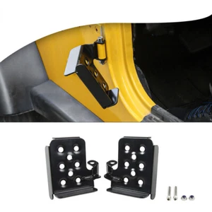 2pcs Car Exterior Door Metal Foot Pegs Rest Panel For TJ Jeep Wrangler 1997-2006 - Foto 1 di 11