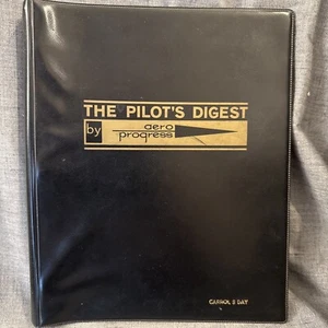 The Pilot’s Digest Aero Progress 1962 Binder W 10 Laminated Pages EUC - Imagen 1 de 8