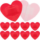 25 Pcs Heart Shaped Sew on Patches Breathable Wound