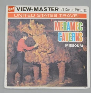 Vintage GAF View Master MERAMEC CAVERNS ViewMaster A451 REELS MISSOURI reel set - Picture 1 of 9