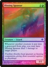 Hissing Iguanar FOIL Shards of Alara NM Red Common MAGIC MTG CARD ABUGames