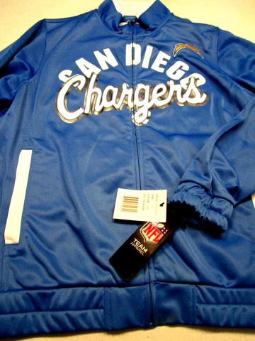 NWT NFL SAN DIEGO CHARGERS   FOOTBALL WOMENS TRACK JACKET BLUE X-LARGE Cover