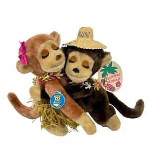 Vintage 80’s Dakin Aloha From Hawaii Monkey Around Hugging Plush Toy Keiki Rare - Bild 1 von 21