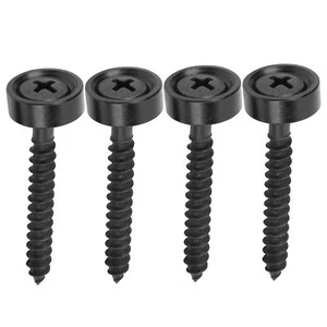 4 Sets Guitar Neck Joint Bushing Set Metal Ferrule Bolt with Screw Acc Black - Picture 1 of 12