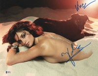 SEXY PENELOPE CRUZ SIGNED 11X14 PHOTO AUTHENTIC AUTOGRAPH BAS BECKETT COA 12