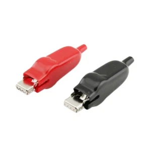 2 PIEZAS Clip de cocodrilo 20A PVC forrado niquelado hierro abrazadera de cocodrilo prueba hágalo usted mismo - Imagen 1 de 6