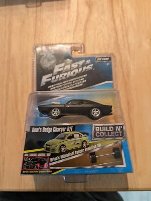 2016 jada toys Diecast 1:64 Car Fast & Furious dom's black dodge charger rt - Image 1 of 4