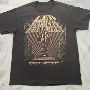 Camiseta De Colección Led Zeppelin Sky Is Full... Mediana Negra Puntada Única Envejecida - Imagen 1 de 11