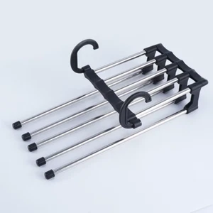 1PC Telescopic Folding Pants Rack, Multi-Layer Pants Rack, Pants Hanger, Househo - Picture 1 of 12