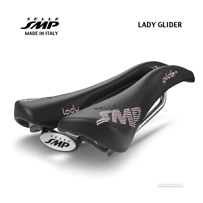 NUEVO Sillín Selle SMP LADY GLIDER para mujer: NEGRO - ¡HECHO EN iTALY! Foto 1 de 2