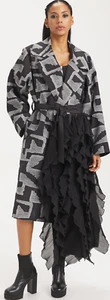 Abrigo CRAZY H4 estructurado negro y gris talla XL/XXL - Imagen 1 de 3