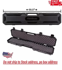 Rifle Shotgun Hard Carry Case Single Gun Storage Box Padded Tactical Hunting New - Picture 1 of 4