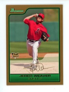 2006 Bowman Draft Picks & Prospects Gold Jered Weaver RC #BDP8 Angels