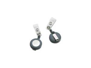 Badgemates Plastic Retractable Name Badge Reel, 23" Extension, Gray, 25/Box - Picture 1 of 1