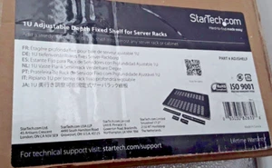 Estante fijo de profundidad ajustable Startech 1U para racks de servidor ISO 9001 - Imagen 1 de 3