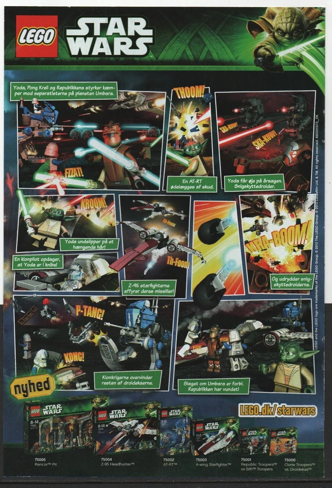 LEGO ADVERTISING INSERTS # 2-1195 # STAR WARS   # 2013 # - Image 1 of 1