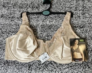 Avenue Body Size 42 C Wired Support Satin Glamour Bra Nude NEW 9167 - Picture 1 of 5