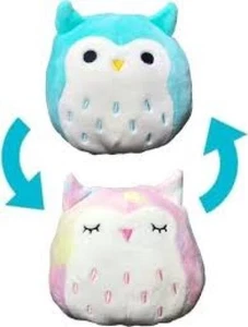 Squishmallows Flip a Mallow Winston die Eule & Lesedi die Eule 12 Zoll Neu mit Etikett - Bild 1 von 2
