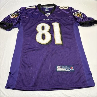 Camiseta deportiva Baltimore Ravens Anquan Boldin #81 para hombre 48 XL NFL Reebok On Field Foto 1 de 4