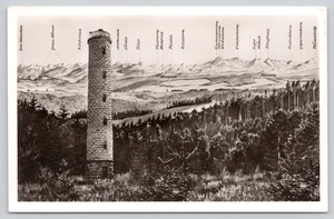 AK RPPC Stöcklewaldturm Stöcklewald Aussichtsturm identifizierte Gipfel - Bild 1 von 5