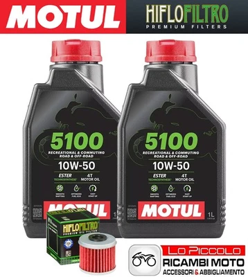 Cutting Kit 2 OIL [MOTUL] 5100 10w50 + FILTER Honda CRF 450 R 2020 2021 2022 - Image 1 of 4