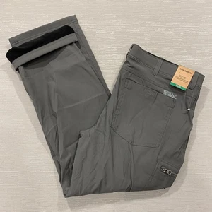 Eddie Bauer Tech Pants Mens 38 x 30 Gray Fleece Lined Water Repellent Insulated - Bild 1 von 12
