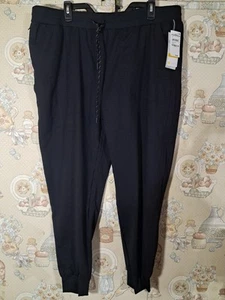 NEW Zella Jogger Pants Black Women's Size Large Zip Pocket Tennis Golf - Picture 1 of 10