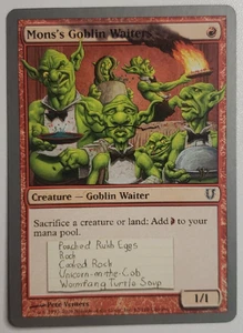 Mon's Goblin Waiters MTG Red Creature Card Magic the Gathering Card - Picture 1 of 4