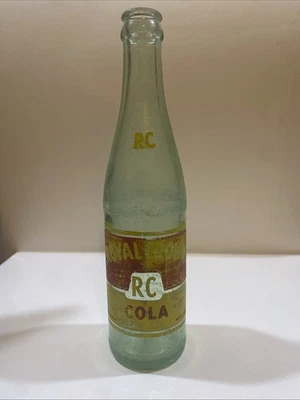 1 - Raro Vintage Royal Crown RC Garrafa de Refrigerante de Coca-Cola Garrafa de Vidro 8 oz Colecionável - Imagem 1 de 4