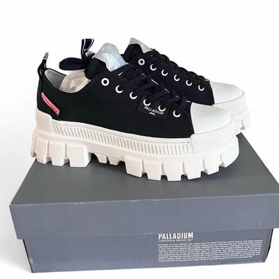 Zapatillas Mujer Revolt Lo Tx Plataforma Paladio Blanco y Negro 7.5 M - Nuevas Nuevas en Caja Foto 1 de 4