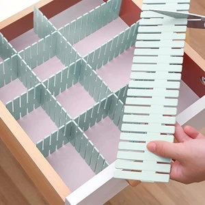 8PCS Drawer Divider - 14.5in*2.7in/37cm*7cm, DIY Grid Drawer Dividers for Kit... - Bild 1 von 7