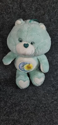 Vintage Kenner 1983 Care Bears Bedtime Bear Green 13” Plush Stuffed Animal Moon - Image 1 of 4