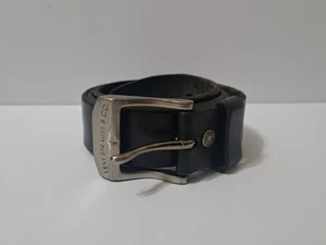 Levi Strauss & Co. Men's Genuine Black Italian Leather Belt Size 38 - Picture 1 of 5