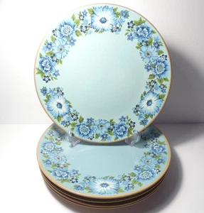 Platos de cena Taylor Smith & Taylor Co. Azul Azura Floral 10,5" - Juego de 5 - Imagen 1 de 18