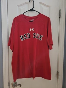 Under Armour shirt mens XL loose fit boston red sox baseball heat gear - Picture 1 of 3