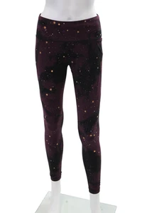 Sweaty Betty Womens High Rise Abstract Cosmic Athletic Leggings Purple Size 8 - Picture 1 of 5